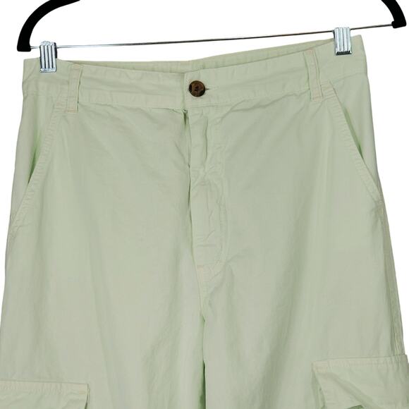 Stradivarius STR Cargo Pants sz 8 Women Pistachio Green Pockets Spring Coachella - Picture 8 of 13